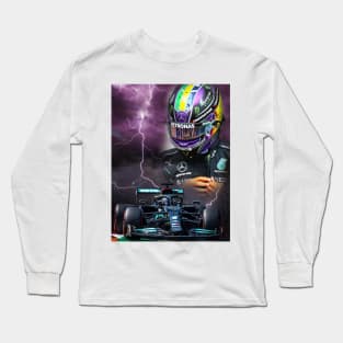 Like Thunder and Lightning - Lewis Hamilton Long Sleeve T-Shirt